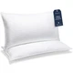 Beckham Hotel Collection Bed Pillows King Size Set of 2 - Down King, White 