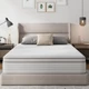Novilla Twin Mattress 12 Inch Hybrid Coils CertiPUR US Certified