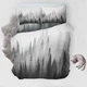 Grey Mist Wood 3D Printing Duvet Quilt Doona Covers Pillow Case Bedding Sets