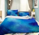 3D Starry Sky Blue Quilt Cover Set Duvet Cover Bedding Pillowcases