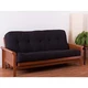 Blazing Needles Renewal 10In Twill Futon Mattress Full Black