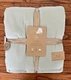 Bed Theory Queen Blanket Double Sided Guaze and Plush Grey-Blue "Aqua Mist"