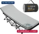 CYMULA Camping Cot Mattress 2in Memory Foam Sleeping Pad,Soft Warm Non-Slip Camp