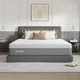 Memory Foam Mattress 14 Inch King Size Pressure Relief Plush Bliss Grey Novilla
