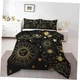 Star Moon Bedding Set Size, Starry Sky Series Comforter Set Kids Queen Multi 07