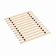CONTINENTAL MATTRESS 0.68" HORIZONTAL WOODEN BUNKIE BOARD/BED SLATS - BEIGE