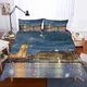 3D Cityscape Sky Starry Big Ben Blue Quilt Cover Set Bedding Sets Pillowcases 64