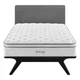 Pemberly Row Modern Fabric 14" Full Innerspring Mattress in White