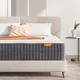 SWEETNIGHT QUEEN MATTRESS-QUEEN SIZE MATTRESS 10" MEMORY FOAM - WHITE/GREY
