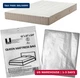 uBoxes Queen Mattress Clear Plastic Poly Covers, 61 x 15 x 104 inch, Heavy Duty