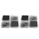 Estink Furniture Bed Risers, 8Pcs/Set Non‑Slip Leg Pad Transparent 