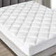 Maxi 100% Cotton Breathable Down Alternative Mattress Pad - White
