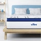 Hybrid Mattress 12 Inch King Pillow Top Gel Memory Foam White Vibe Quilted