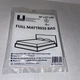 Full Size Mattress Bag Cover Uboxes Moving Supplies 54" x 12" x 90" Waterproof