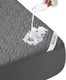 BEDLORE Waterproof Mattress Protector, Queen Size Pad Queen, Gray 