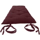 Full Japanese Floor Rolling Mattress, Cotton Bed, Shiki Futon 3 x 54x80 Burgundy