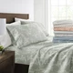 Kaycie Gray Bed Sheets 4-PC Patterned Ultra Soft Fashion Sheet Set