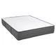 Pemberly Row Firm Flippable Twin Long Memory Foam Mattress in White