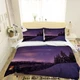 3D Forest Starry Sky Night View Quilt Cover Set Bedding Sets Pillowcases