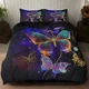 Starry Sky Butterfly Quilt Duvet Cover Pillowcases Twin Full Queen King Bedding