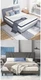 12" Queen Mattress & Upholstered Bed Frame with Adjustable Headboard