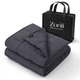 ZonLi Weighted Blanket (60"x80", 20lbs, Dark Grey) Queen Size Weighted Blanke...