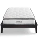 Modway Jenna 8" Modern Innerspring and Foam Twin Mattress in White