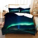 3D Aurora Starry Sky Quilt Cover Set Bedding Sets Pillowcases
