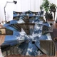 Simple Water Mist 3D Printing Duvet Quilt Doona Covers Pillow Case Bedding Sets