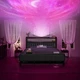Full/Queen Size Bed Frame with Starry Sky Lights and Storage Drawer
