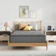 Twin Mattress 8 Inch Hybrid Gel Memory Foam Pocketed Coils Grey Novilla Size