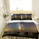 3D Lake Starry Sky Night Scene Quilt Cover Set Bedding Sets Pillowcases