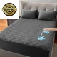 SLEEP ZONE Waterproof Mattress Protector Pad King Machine King, Gray 