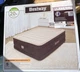 NEW Sealed Bestway Headboard 20" Height Queen Air Mattress with Built-in Pump