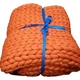 ZonLi Knitted Weighted  Blanket 60 X 80 Orange   12 Pounds Handmade 