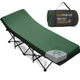 Camping Cot Mattress 2in Memory Foam Pad 75x30 Dark Green CYMULA Portable Soft